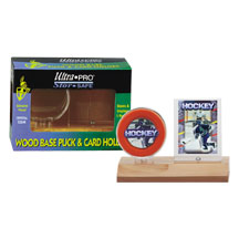 Ultra-Pro #81213  Real Wood Puck and Card Holder (lot of 10)