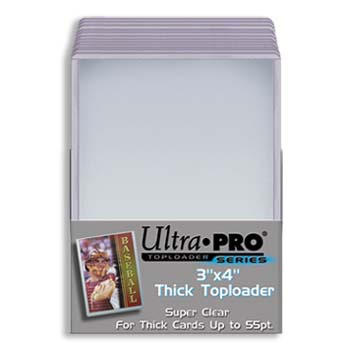 Ultra-Pro #81181  3 x 4 Top Loader All Clear for Thick Cards (25/pack)