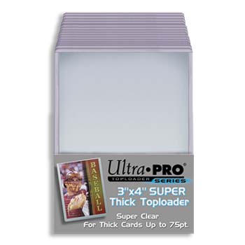 Ultra-Pro #81347  3 x 4 Top Loader All Clear for Extra Thick Cards (25/pack)