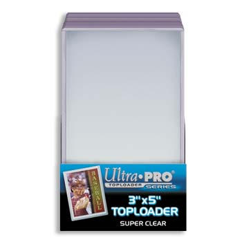 Ultra-Pro #81182  3 x 5 Top Loader All Clear for Tall 2 1/2 x 4 3/4 (25/pack)