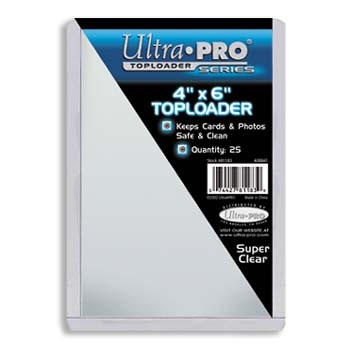 Ultra-Pro #81183  4 x 6 Top Loader All Clear Card, Postcard or Photo Holder (pack of 25)
