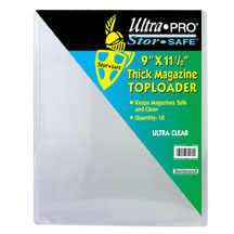 Ultra-Pro #81192  9 x 11 1/2 Top Loader All Clear Thick Magazine