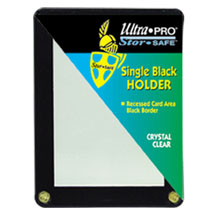 Ultra-Pro #81199  1-Card Black Frame w/Recessed Card Area (10 pcs)
