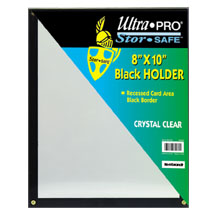 Ultra-Pro #81205  8 x 10 Black Frame w/Recessed Card Area