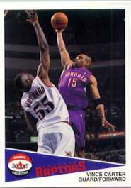 2002 Fleer Shoebox # 14  raptors vince carter promo card