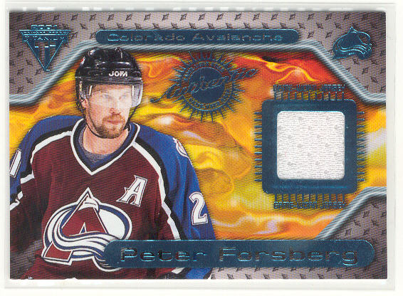 2000-01 Titanium Game Gear #74 Peter Forsberg