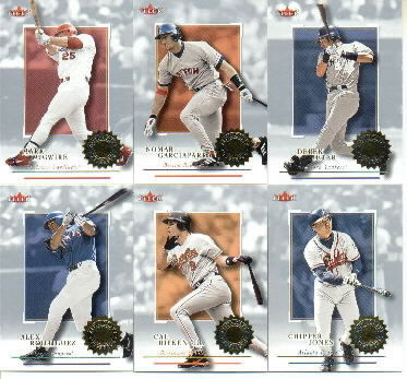 2001 Fleer Authority Hobby Baseball, Complete Base Set of 100 Cards