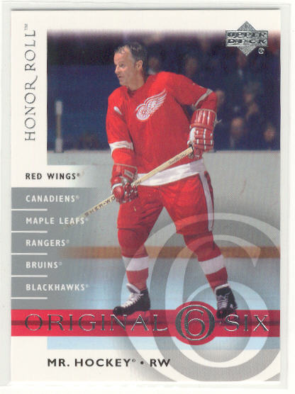 2001-02 Upper Deck Honor Roll Original Six #OS3 Gordie Howe