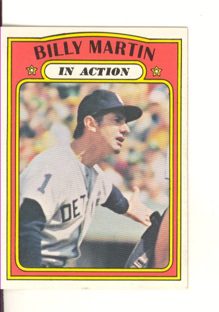 1972 Topps #34 Billy Martin IA