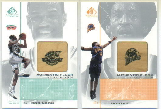 2000-01 SP Game Floor Authentic Floor #DV David Robinson