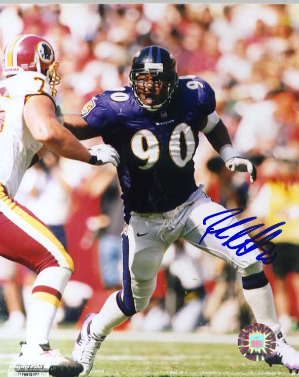 Baltimore Ravens Rob Burnett autographed photo
