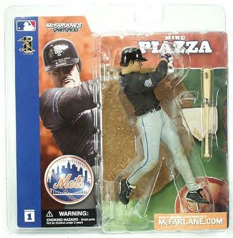 McFarlane Sportspicks Figure MLB Series 1 MIKE PIAZZA Black Jersey New York Mets