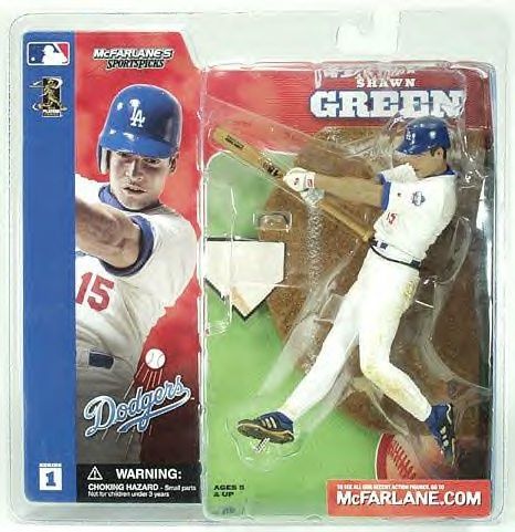 McFarlane Sportspicks Figure MLB Series 1 SHAWN GREEN White Jersey Los Angeles Dodgers