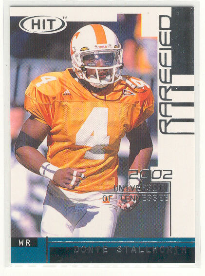 2002 SAGE HIT Rarefied Silver #R24 Donte Stallworth