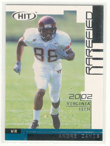 2002 SAGE HIT Rarefied Silver #R44 Andre Davis