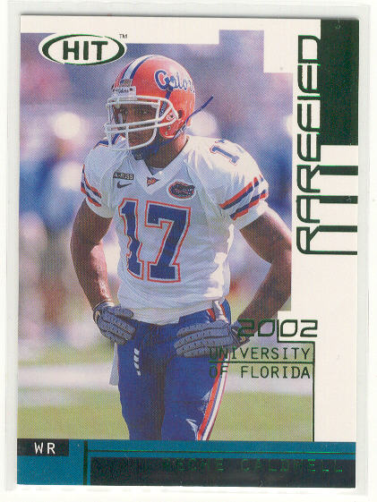 2002 SAGE HIT Rarefied Emerald #R17 Reche Caldwell