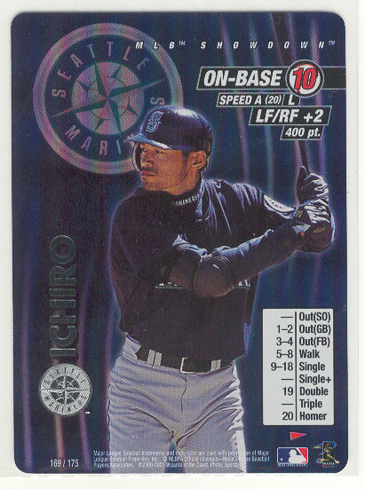 2001 MLB Showdown Pennant Run #169 Ichiro Suzuki FOIL RC