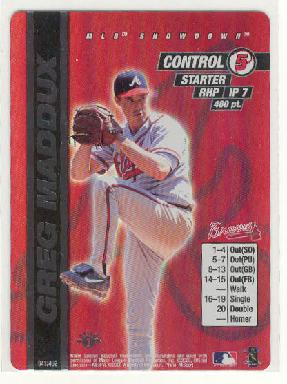 2000 MLB Showdown 1st Edition #41 Greg Maddux FOIL *