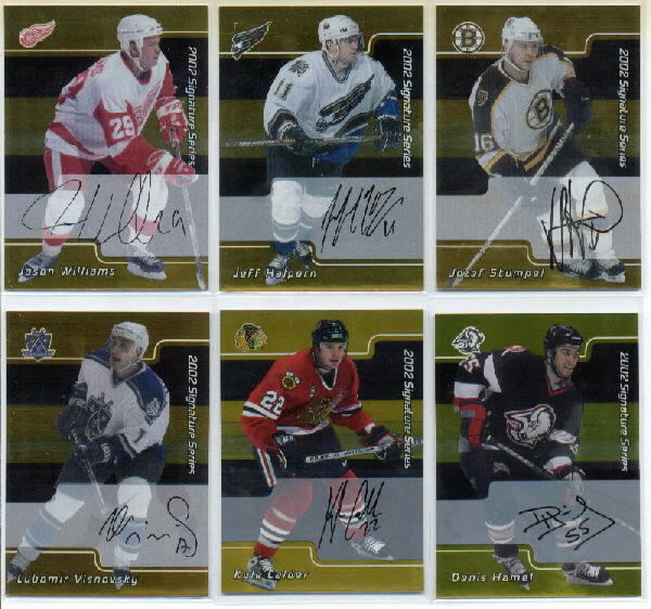 2001-02 BAP Signature Series Autographs Gold #98 Kyle Calder