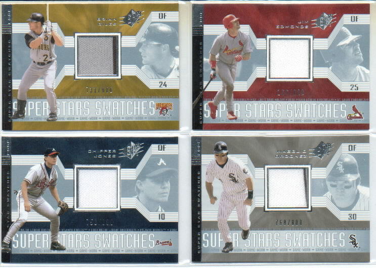 2002 SPx #183 Brian Giles JSY/800