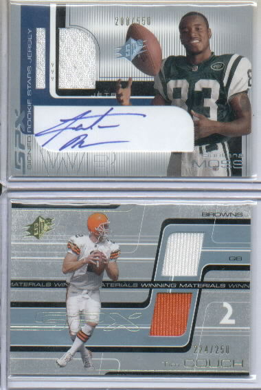 2001 SPx #102B Santana Moss JSY AU/550 RC