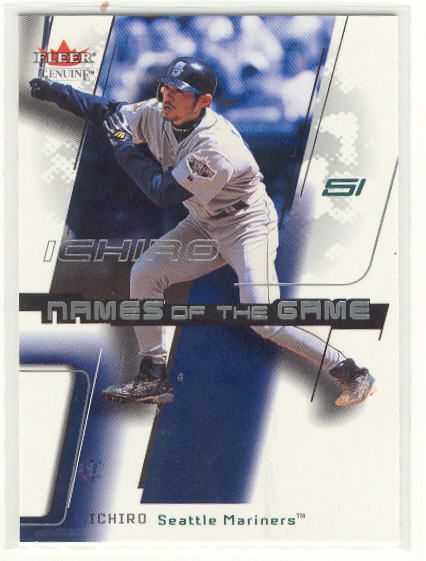 2002 Fleer Genuine Names of the Game #30 Ichiro Suzuki