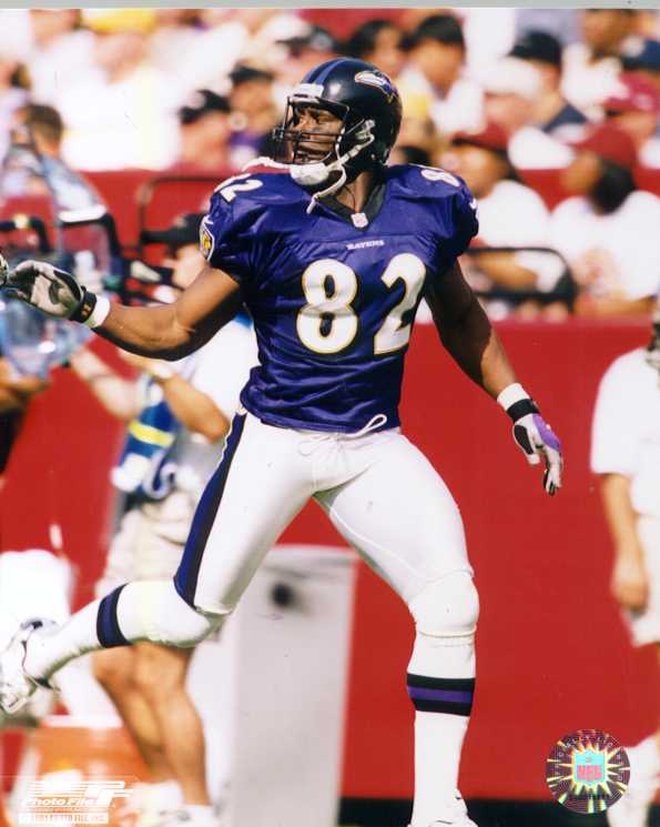 Ravens / Broncos Shannon Sharpe color photo