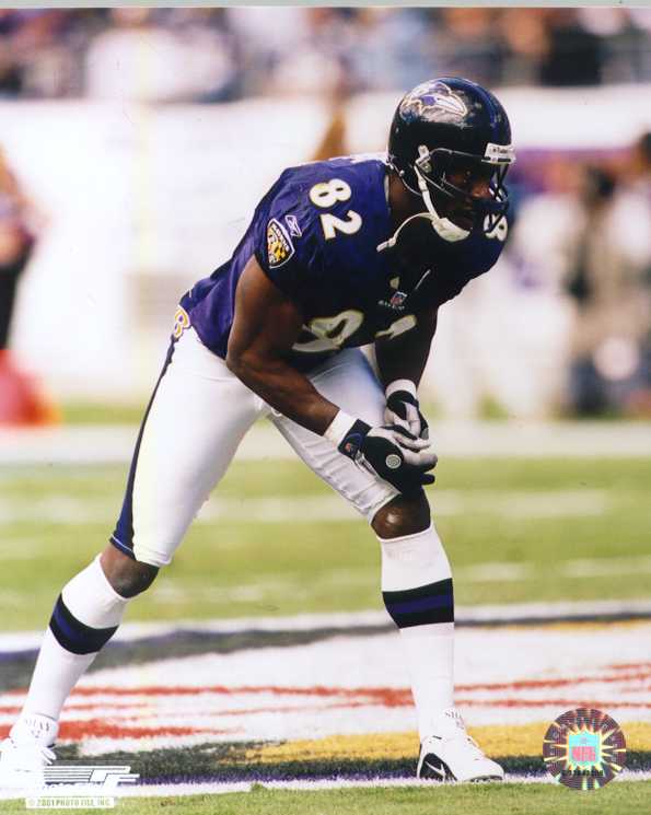Ravens / Broncos Shannon Sharpe color photo