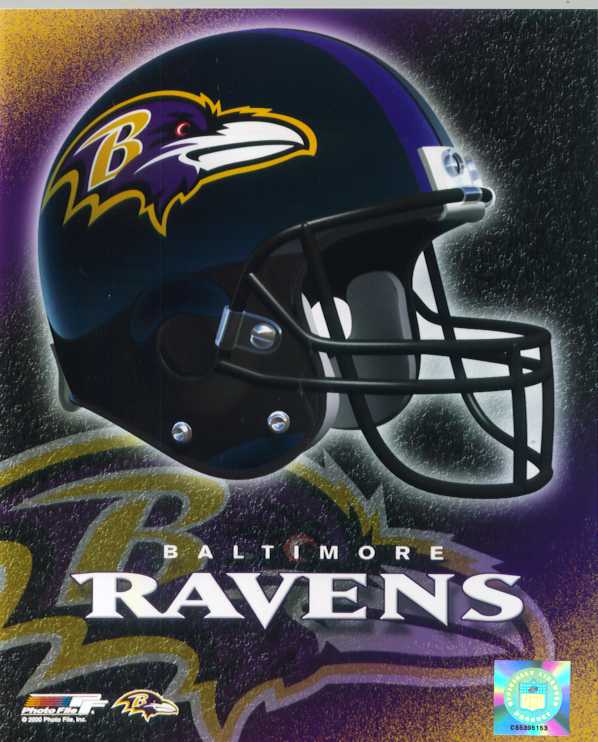 Baltimore Ravens helmet color photo