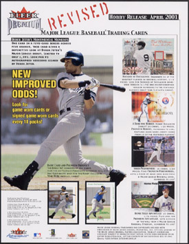 2001 Fleer Premium Baseball Hobby Box, Factory-Sealed