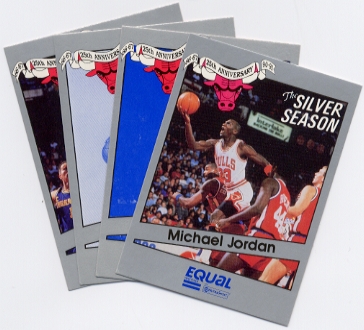 1991 Chicago Bulls 25th Silver Anniversary Season 16-card Set 