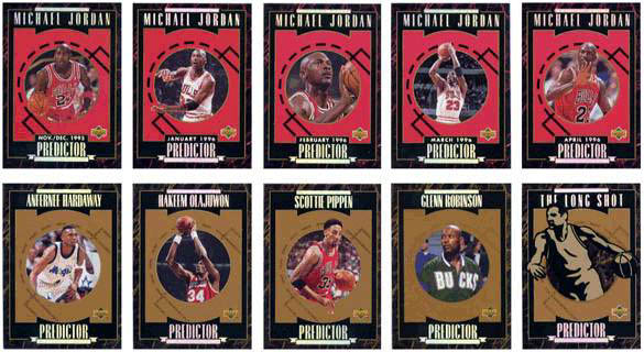 1996 Upper Deck Predictor 10-card set 
