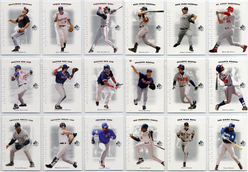 2001 Upper Deck SP Authentic Baseball Complete Set