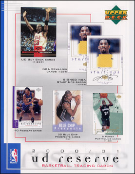2000-01 Upper Deck UD Reserve Basketball Hobby Box, Factory-Sealed 