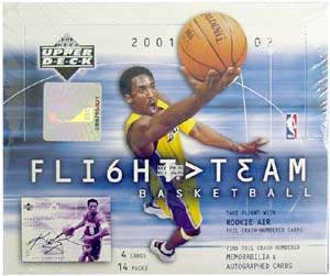 2001-2002 Upper Deck Flight Team Basketball Hobby Box 