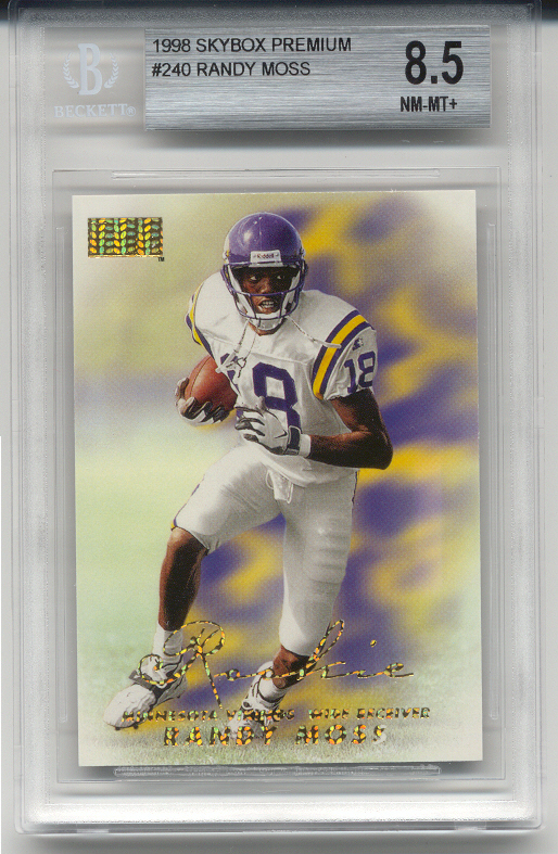 1998 Skybox Premium Randy Moss Rookie (BGS 8.5)