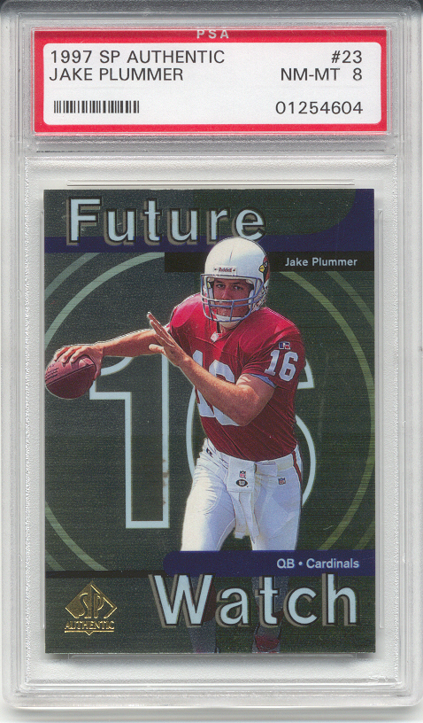 1997 Upper Deck SP Authentic Jake Plummer Rookie (PSA 8)