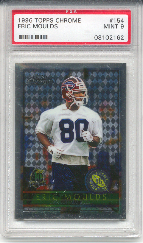 1996 Topps Chrome Eric Moulds Rookie (PSA 9)