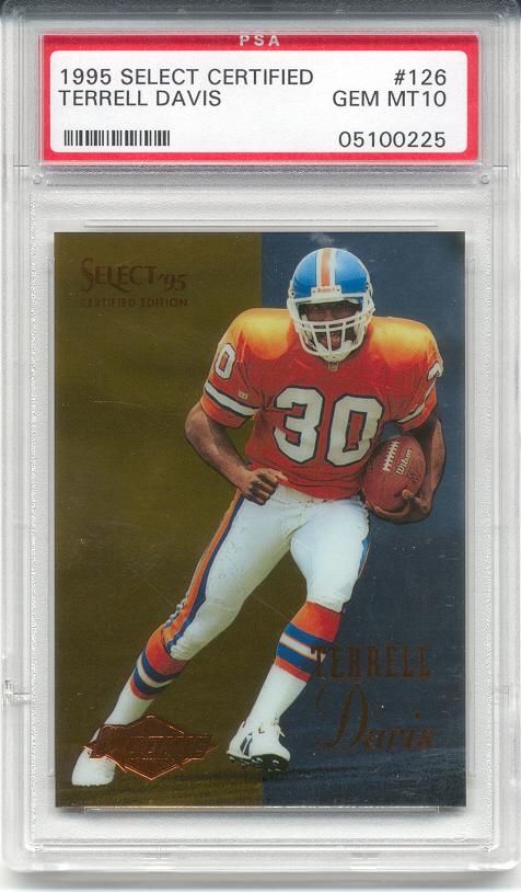 1995 Select Certified Terrell Davis Rookie (PSA 10)