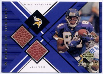 1999 Black Diamond A Piece of History Double #RM Randy Moss H front image