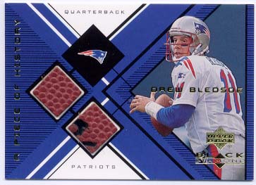 1999 Black Diamond A Piece of History Double #DBL Drew Bledsoe H