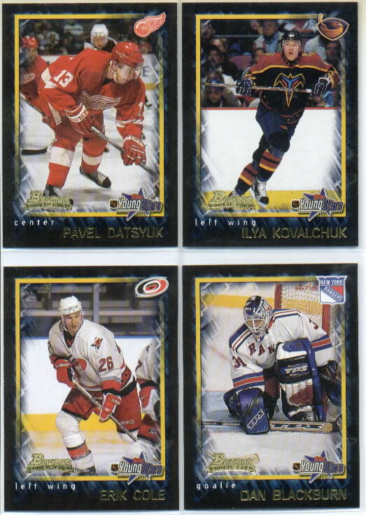 2001-02 Bowman YoungStars #140 Dan Blackburn RC