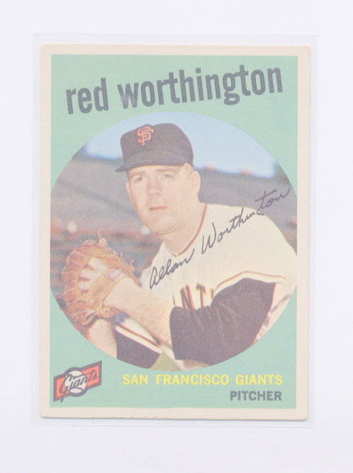 1959 Topps #28 Al Worthington