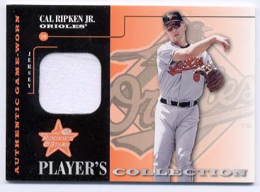 2001 Leaf Rookies and Stars Players Collection #PC9 Cal Ripken Gray Jsy