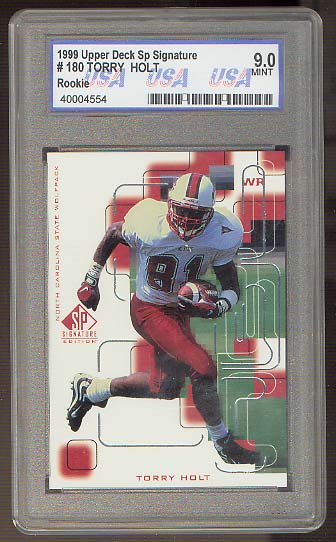 1999 SP Signature #180 Torry Holt USA 9 (Mint)