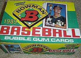 1989 Bowman baseball box