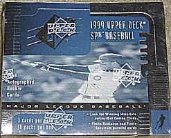 1999 Upper Deck SPx hobby-only factory-sealed baseball box