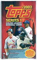 2002 Topps Series 1 factory-sealed HOBBY baseball box