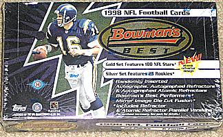 1998 Bowman's Best factory-sealed football box