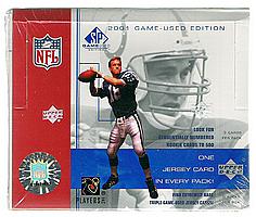 2001 Upper Deck SP Game-Used Edition factory-sealed football box